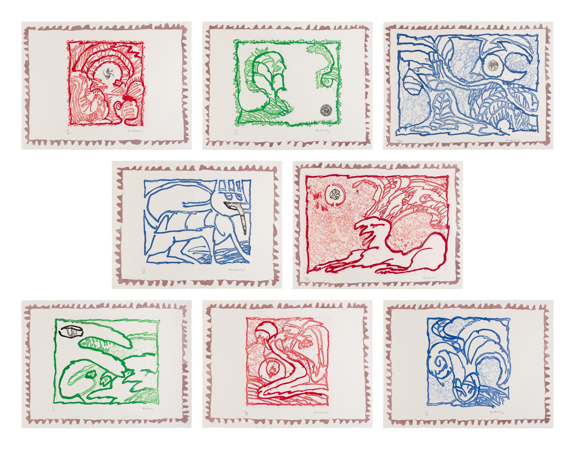 Le Chien Roi (complete set of 8), 1984