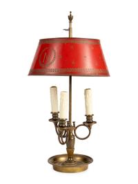 An Empire Style Gilt Metal Bouillotte Lamp