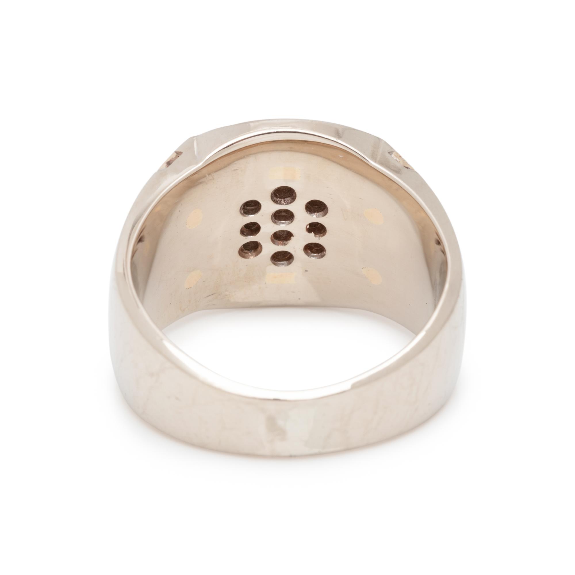 BICOLOR GOLD AND DIAMOND RING