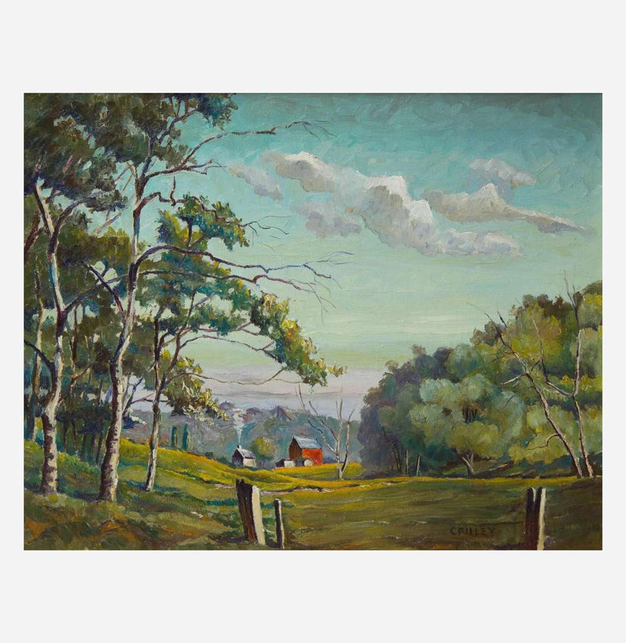 Joseph James Crilley (American, B. 1920) The Red Barn