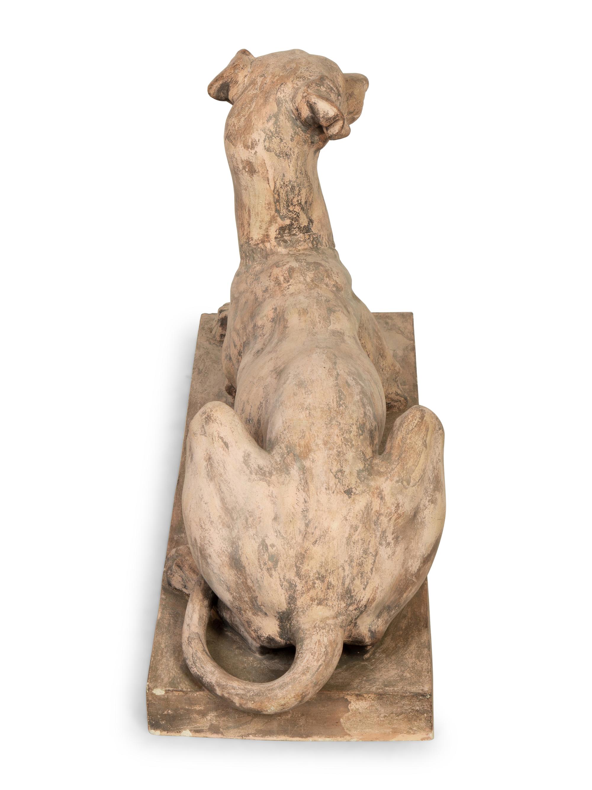 A Terra Cotta Model of a Recumbent Hound