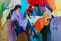 Itzchak Tarkay, (Israeli, 1935-2012), Cafe Orleans