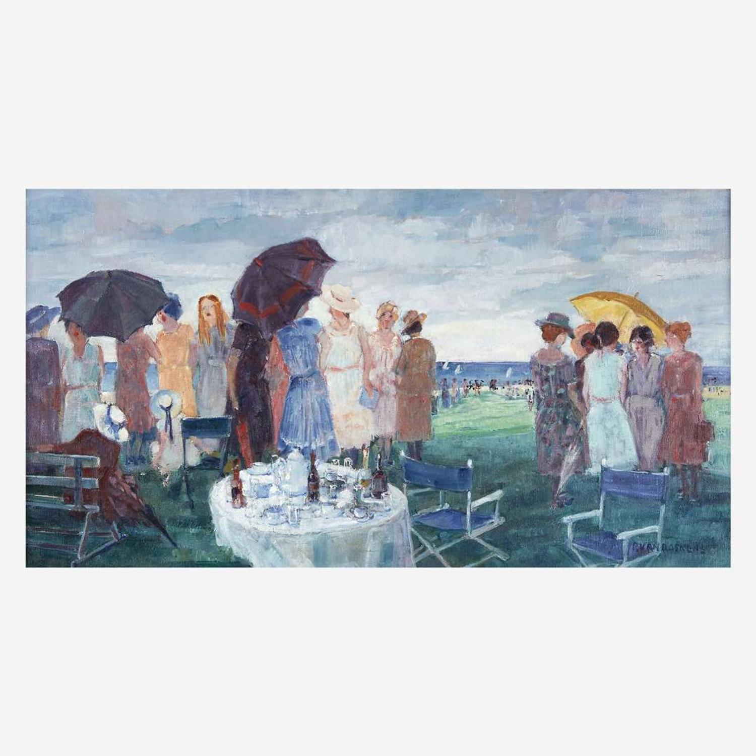 Paulette Victorine J. Van Roekens (American, 1896–1988) The Lawn Party