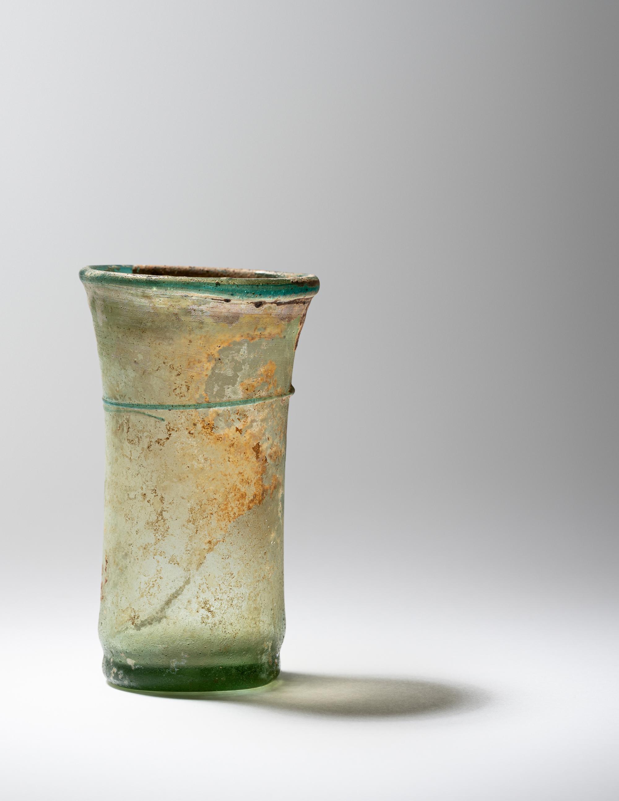 A Roman Green Glass Vessel