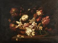 Still Life with Flowers in a Basket