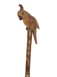 Three Zoomorphic Walking Sticks
