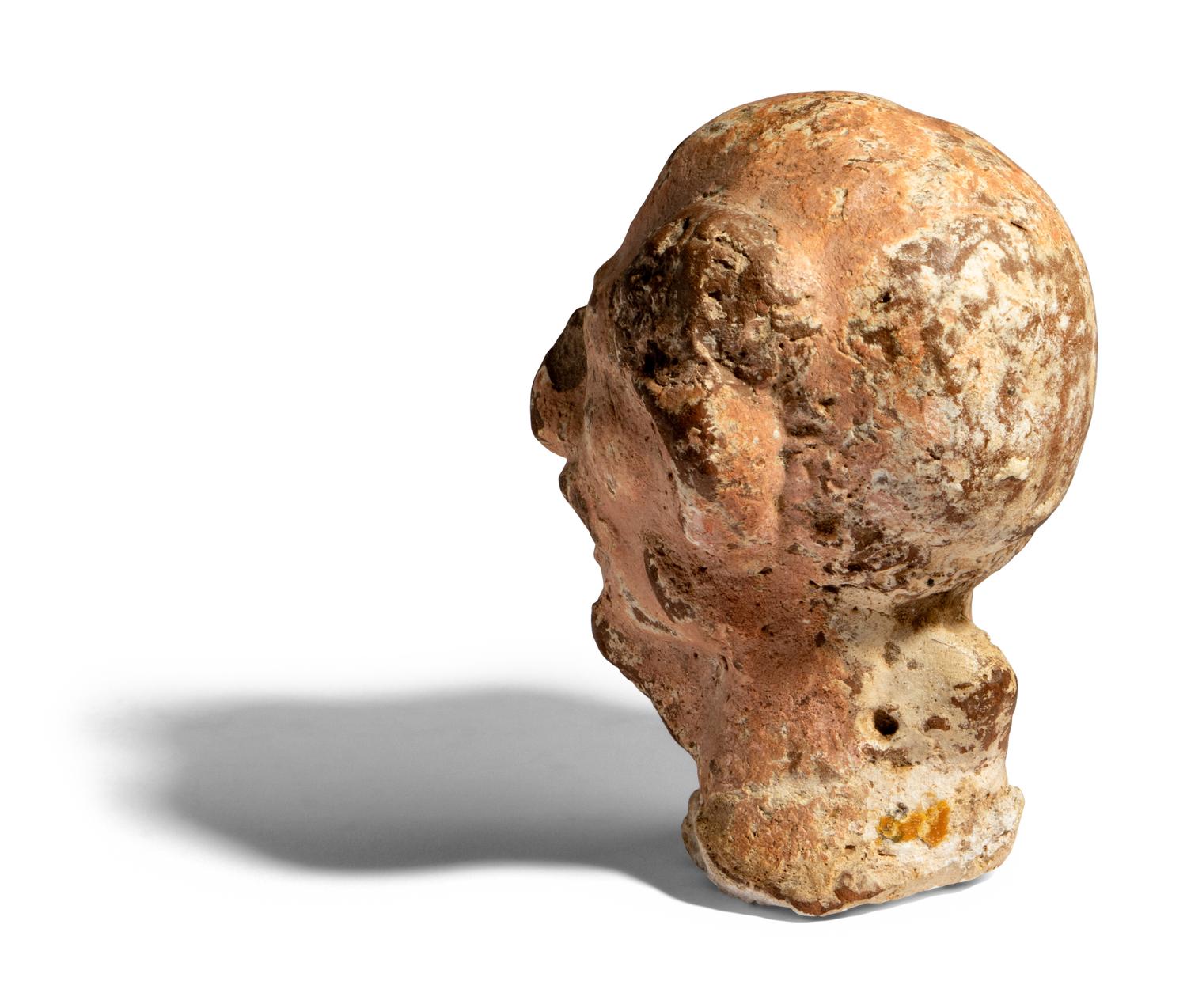 A Hellenistic Terracotta Head of a Grotesque