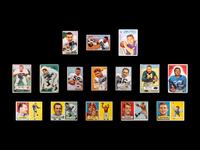 A Shoebox Collection of Over 200 Assorted 1950s and 1960s Football Cards Including Multiple Hall of Famers and Notables