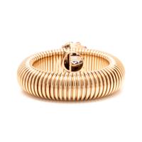 RETRO, YELLOW GOLD, DIAMOND, RUBY AND SAPPHIRE BRACELET