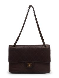 Chanel Brown Lambskin Flap Bag