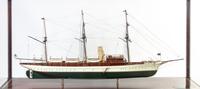 A Model of the Steam Yacht Aphrodite, Width overall 64 1/2 inches.