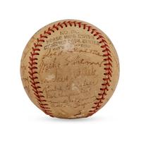 A 1946 New York Giants Team Signed Autograph Baseball Featuring Mel Ott and Johnny Mize