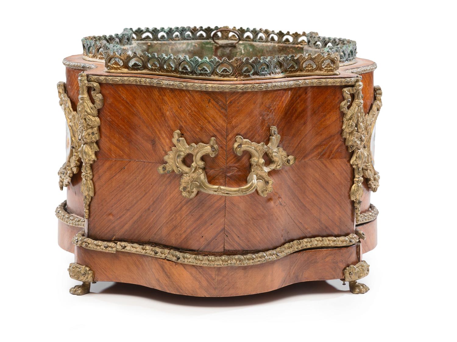 A Napoleon III Kingwood Jardiniere