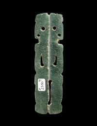 A Costa Rican Jade Figural Pendant