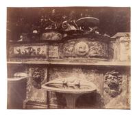 A group of five photographs depicting the grounds of Versailles ( Cours d'Honneur, Versailles , 1901; La Vénus accroupie, par Coysevox (Versailles) , 1902; Versailles - Bassin de Neptune, 1902; Versailles - l'Orangerie, 1903; Grand Trianon - le Buffet , 1906)