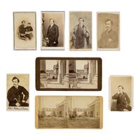 [Lincoln, Abraham]. A group of 19 photographs and imprints related to Lincoln, his assassination, and funeral.