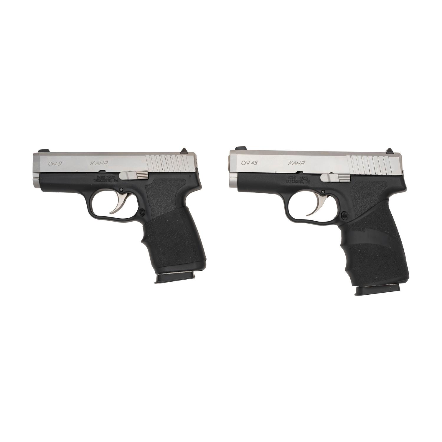 * Lot of Two Kahr Arms Pistols: CW45 in Box and CW9 in Box with Accessories