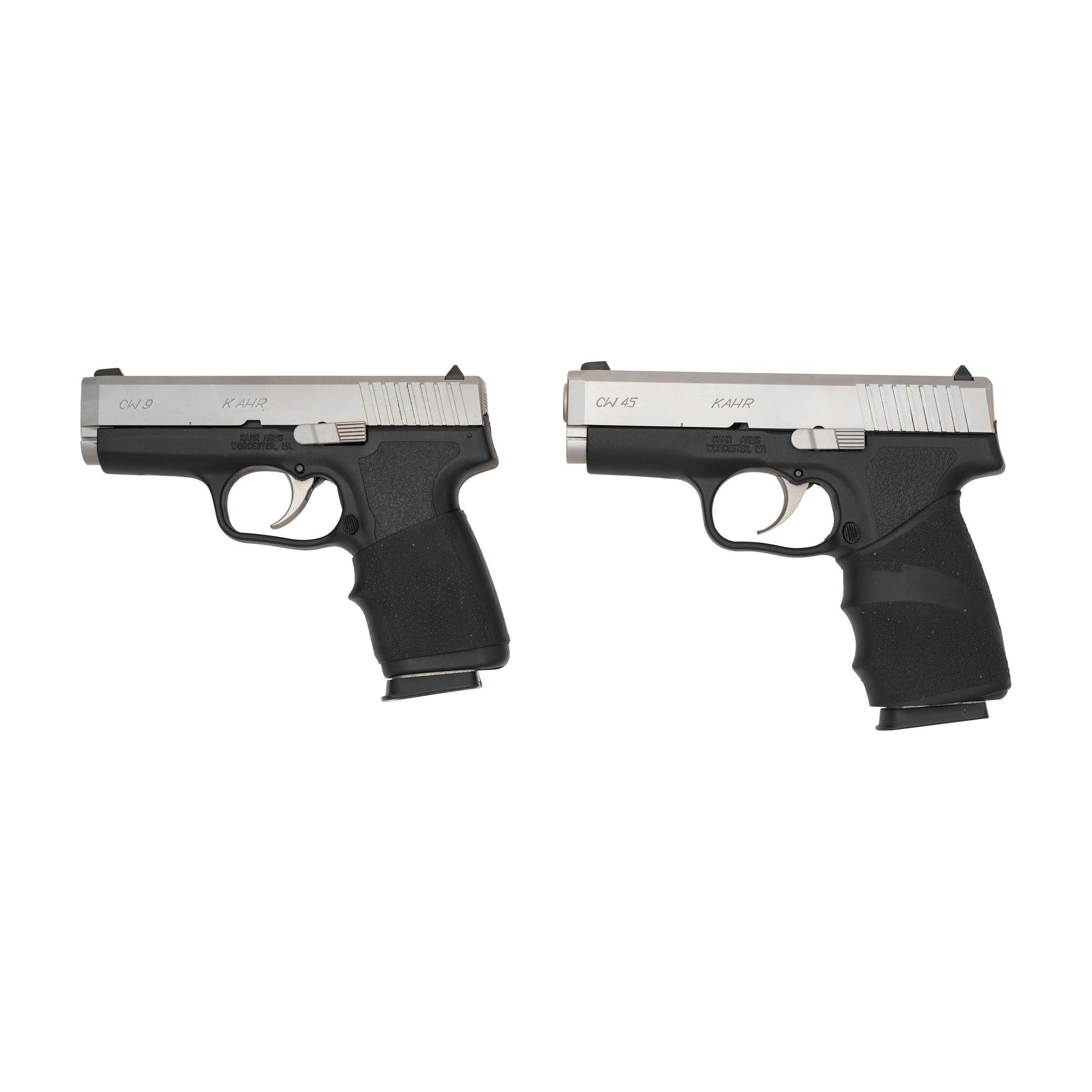 * Lot of Two Kahr Arms Pistols: CW45 in Box and CW9 in Box with Accessories