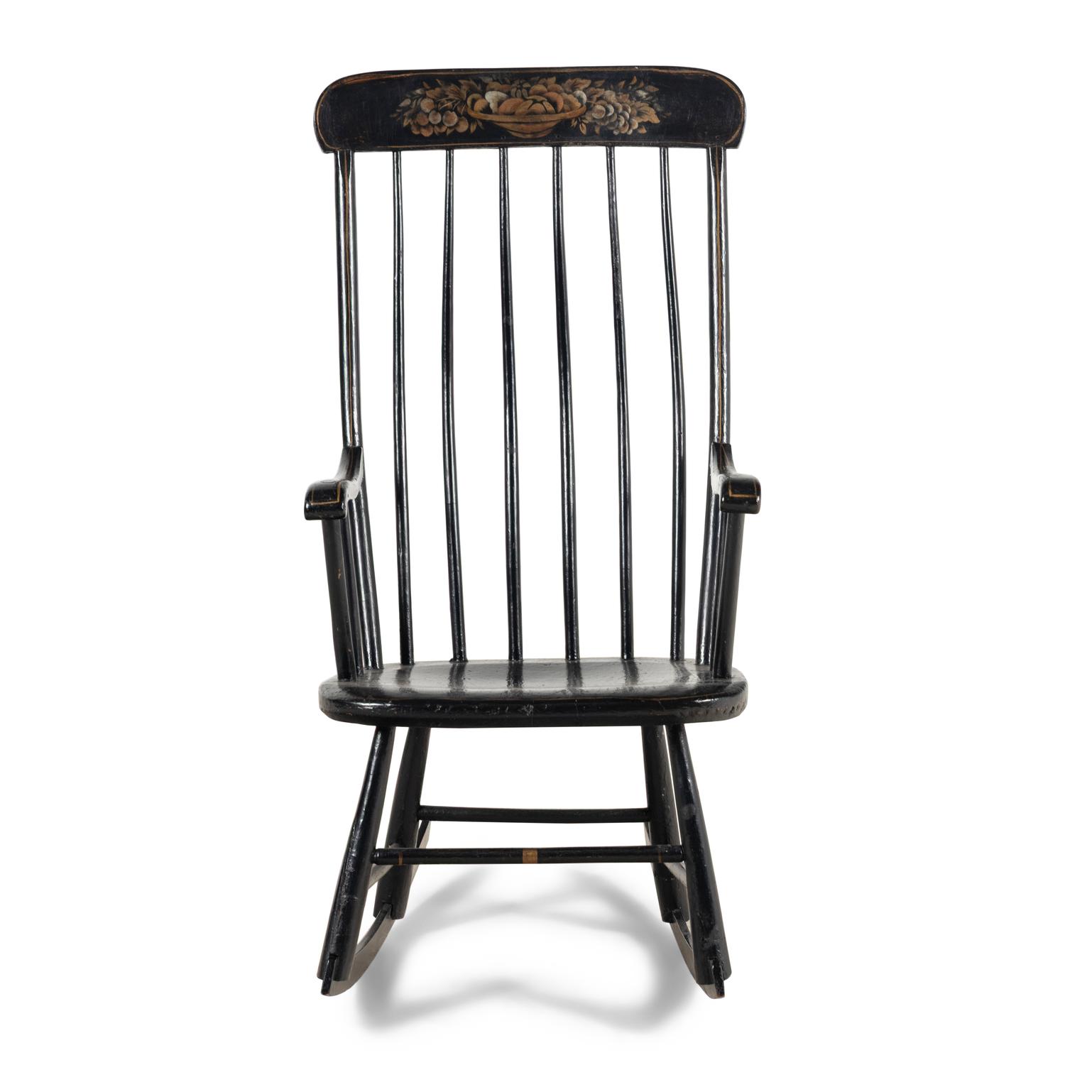 A New England Stenciled Rocking Chair