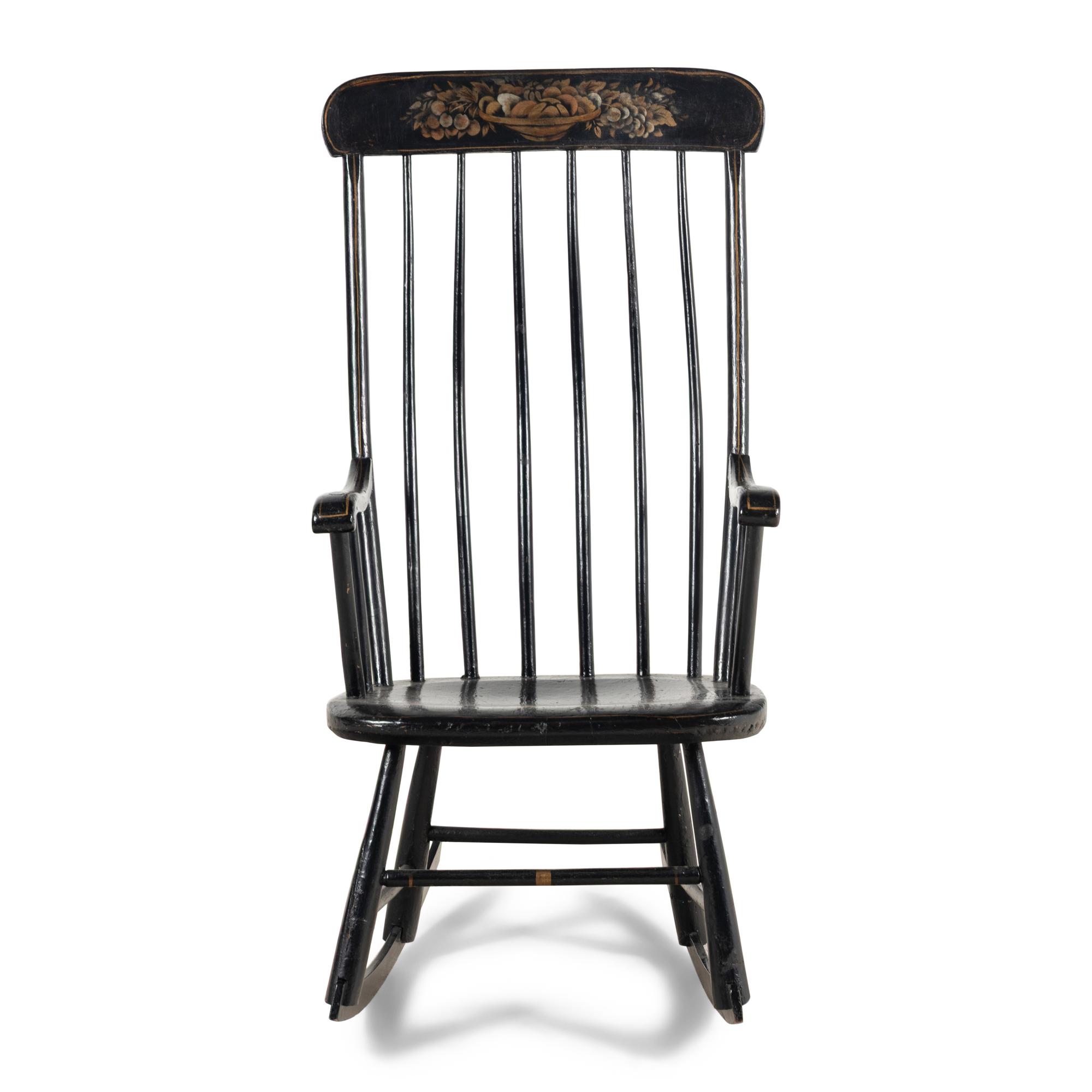 A New England Stenciled Rocking Chair