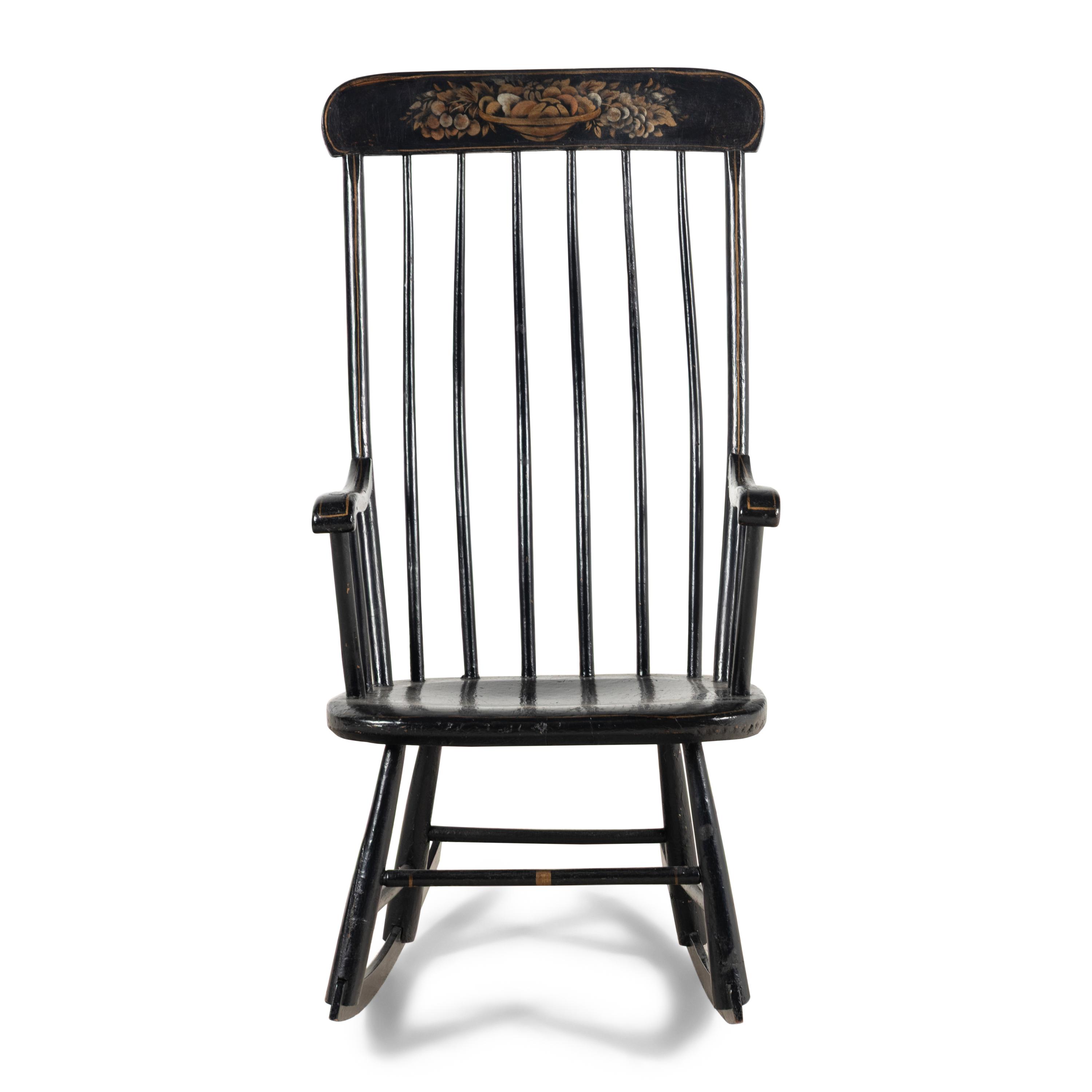 A New England Stenciled Rocking Chair