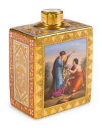 A Vienna Porcelain Tea Caddy