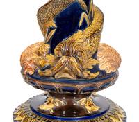 An English Majolica Pedestal