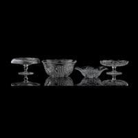 Four Tuthill Cut Glass Articles