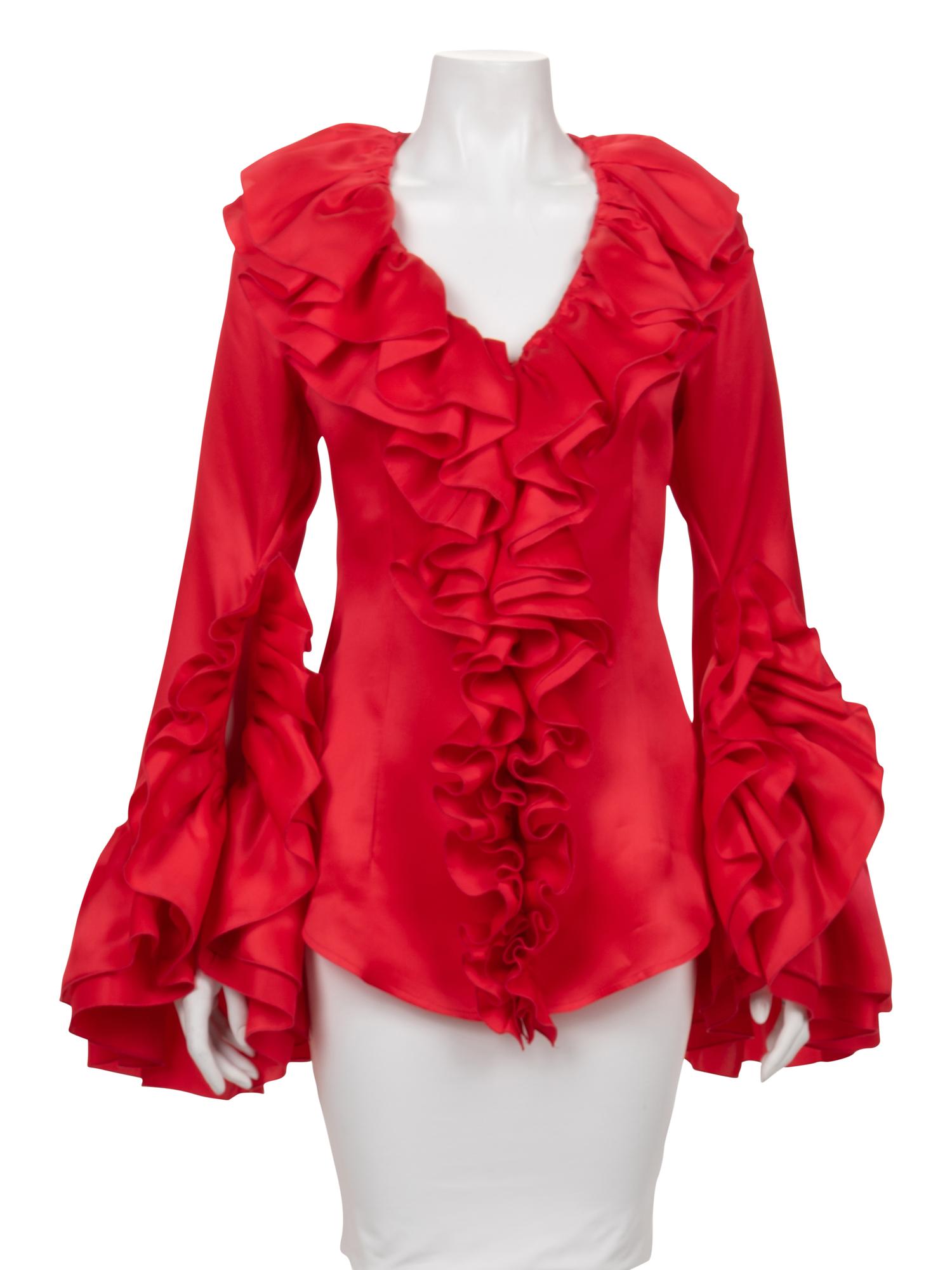 Givenchy Ruffled Blouse, 1990-2000s