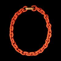 A Chinese Coral Bead 'Loop' Necklace, 20th Century