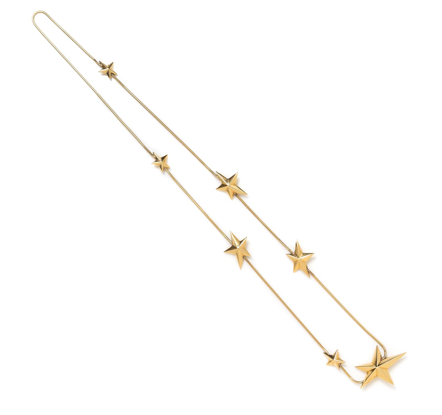 An 18 Karat Yellow Gold Star Motif Longchain, Angela Cummings, 30.85 dwts.