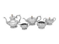 An American Silver Five-Piece Tea and Coffee Service