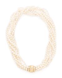 YELLOW GOLD AND FRESHWATER CULTURED PEARL NECKLACE