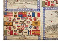 A Philadelphia Centennial Exposition Tied Coverlet