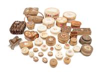 Thirty Three Decorative Woven Boxes
