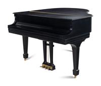 A Steinway and Sons Black Lacquer Model S Baby Grand Piano