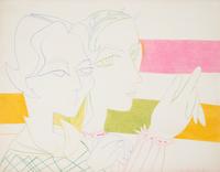 Francoise Gilot, (French, b. 1921), Deux Femmes, 1953