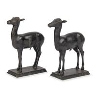 A Pair of Grand Tour Bronze Models of the Pompeian Deer
