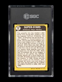 A 1968 Topps Super Stars Baseball Card No. 490 (SGC 4 VG/EX)