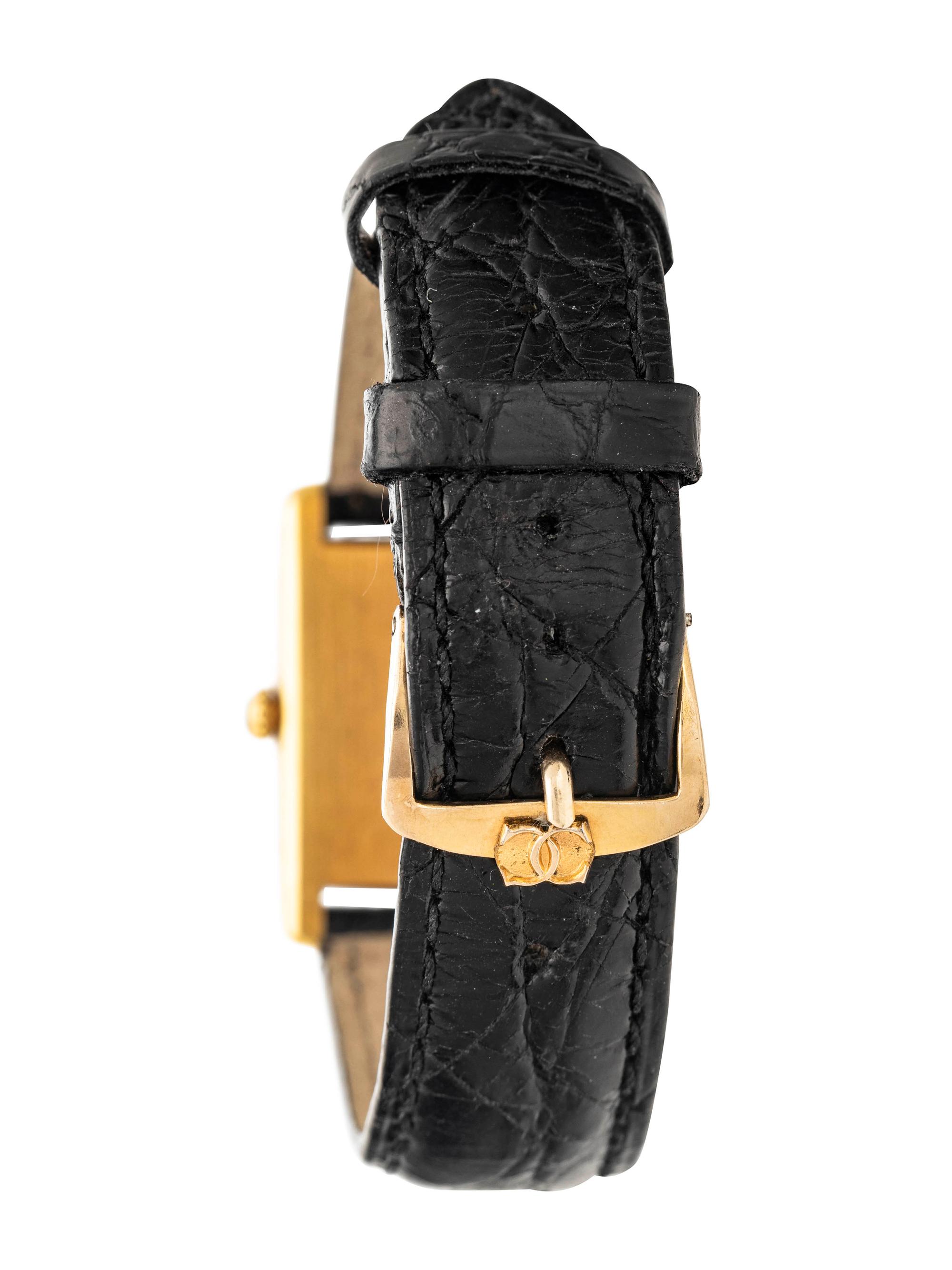 CARTIER, 18K YELLOW GOLD 'TANK' WATCH