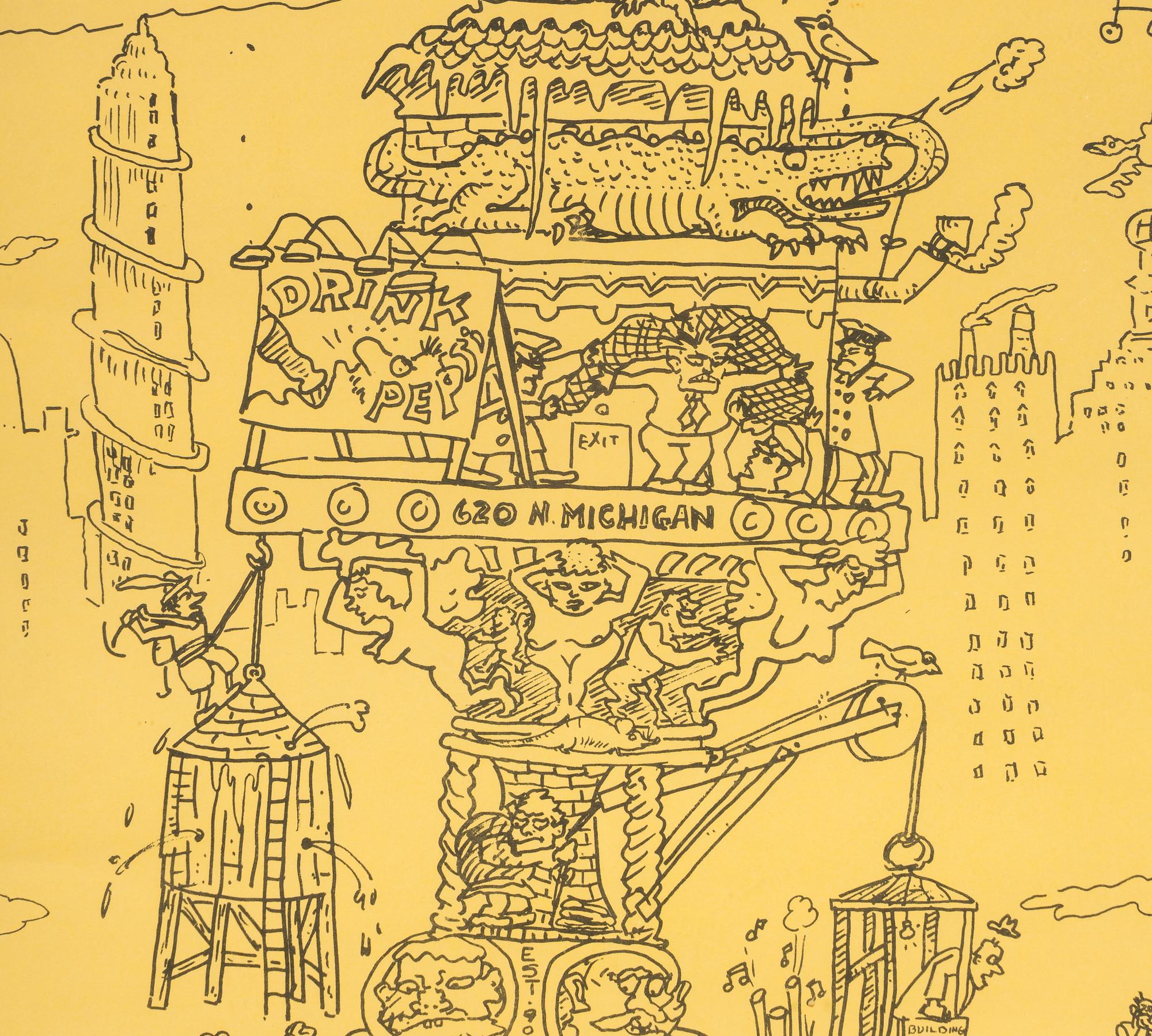 The City of Chicago, Allan Frumkin Exhibition Poster , 1967-68