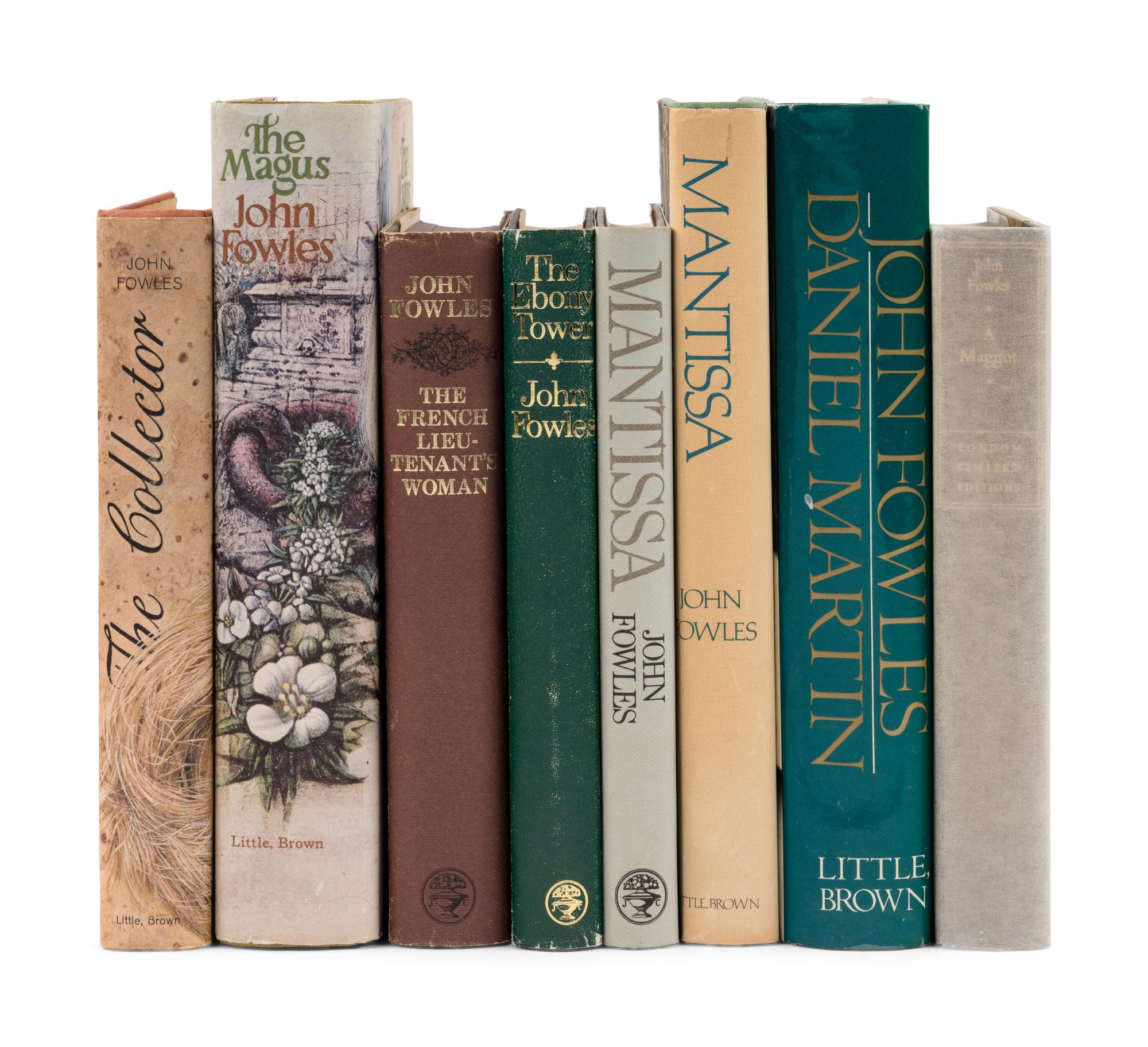 FOWLES, John (1926-2005). A group of 7 FIRST EDITIONS, SOME SIGNED, comprising: