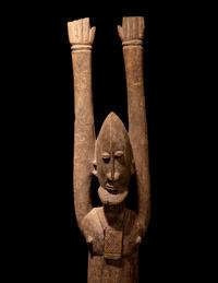 Three Dogan Wood Figures