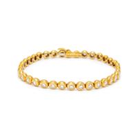 TIFFANY & CO., YELLOW GOLD AND DIAMOND BRACELET
