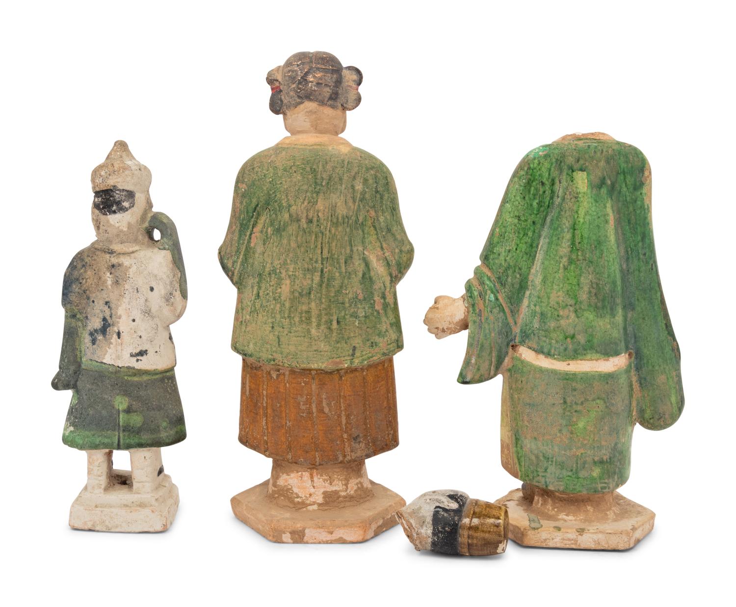 Three Chinese Pottery Figures