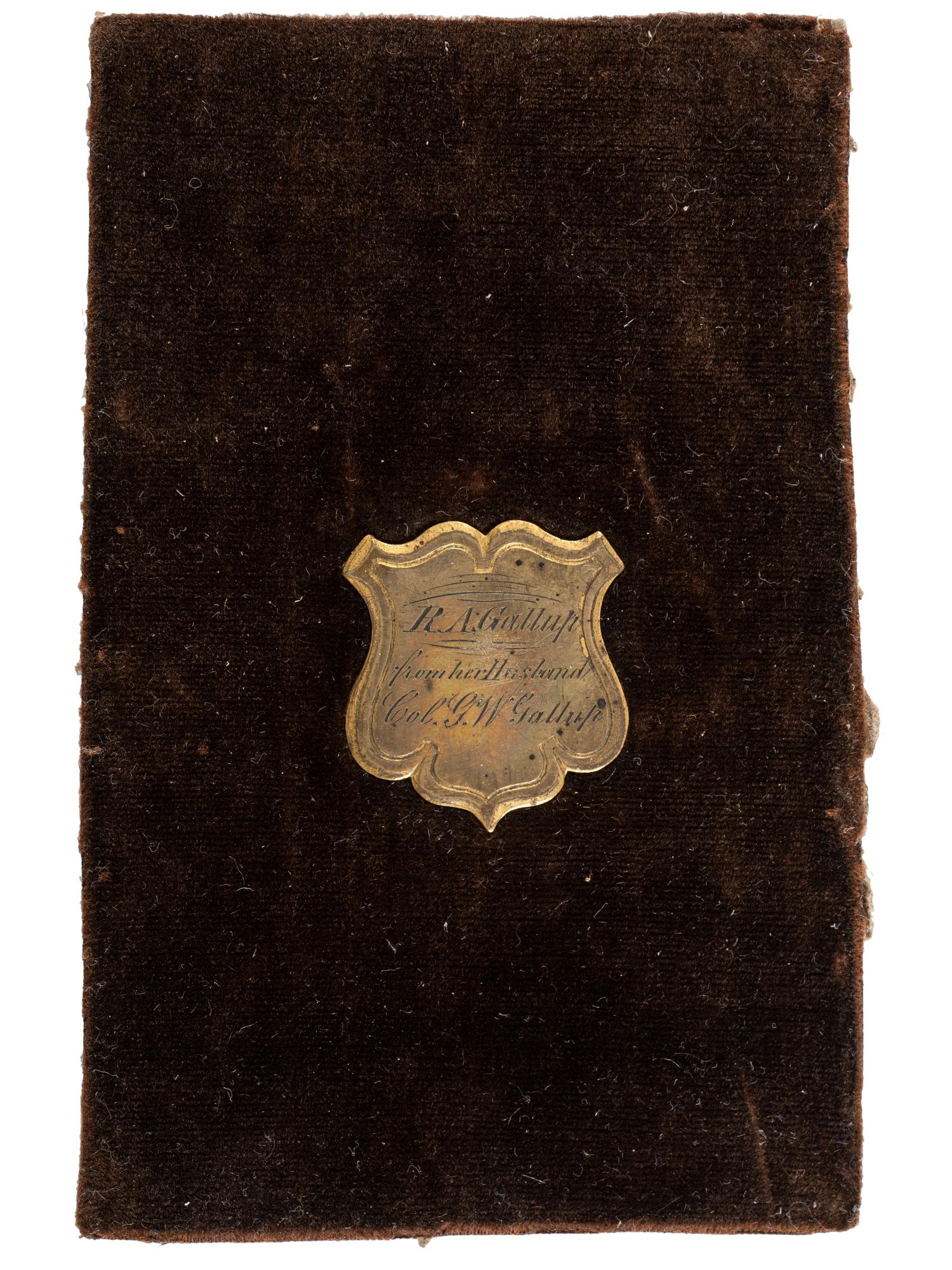 [CIVIL WAR]. BALL, James Presley, photographer. CDV of officer identified as G.W. Gallup. [ With: ] Badge identified to Gallup.