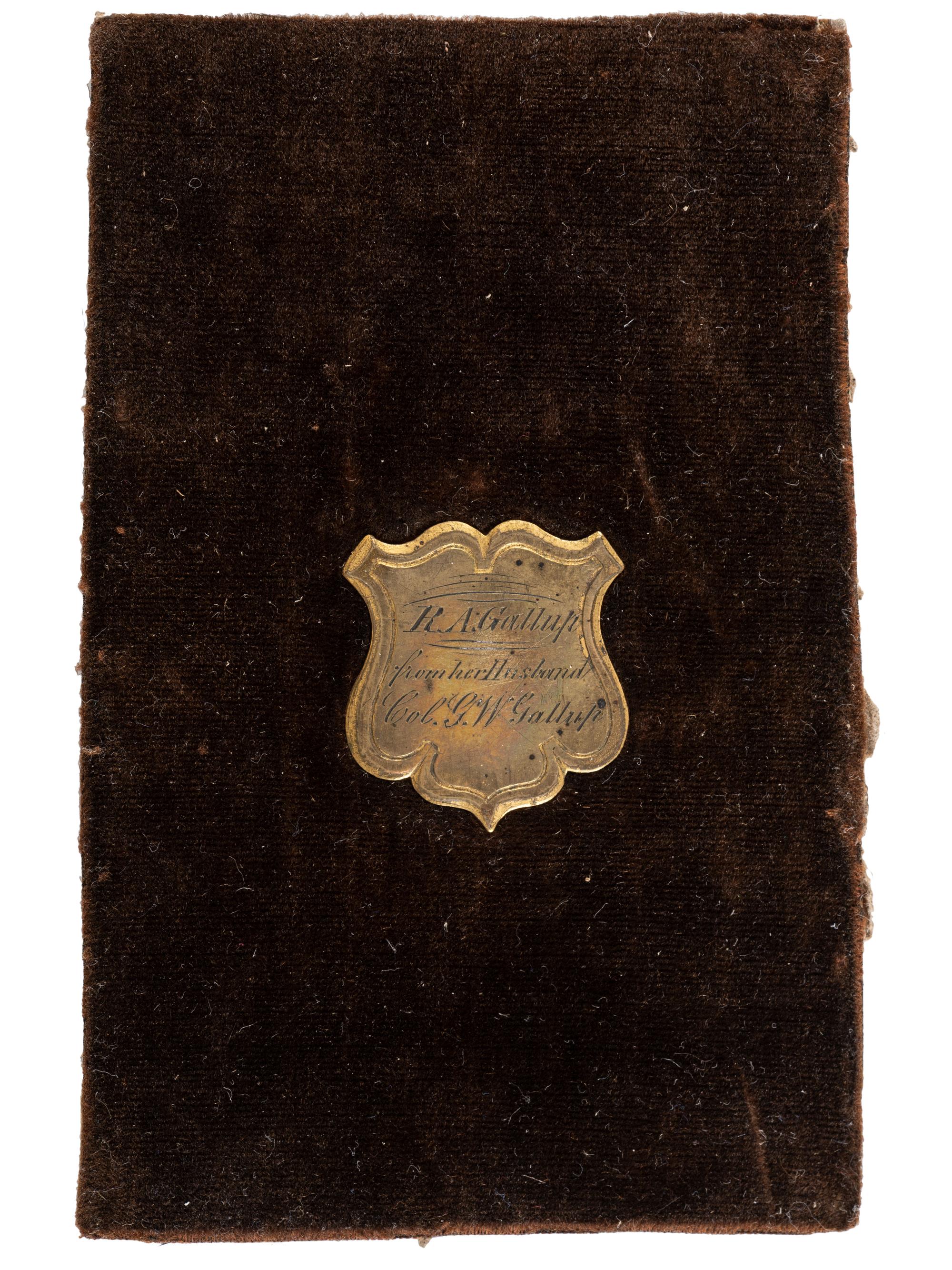 [CIVIL WAR]. BALL, James Presley, photographer. CDV of officer identified as G.W. Gallup. [ With: ] Badge identified to Gallup.