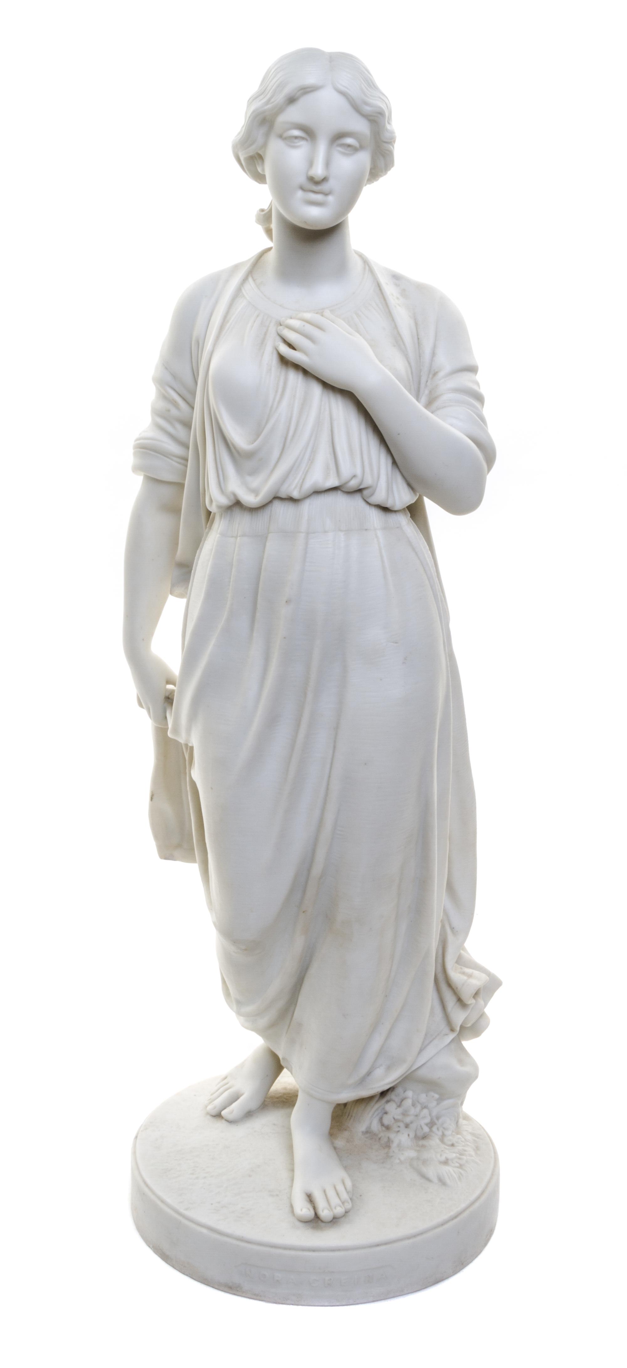 A Copeland Parian Figure Height 21 1/2 inches. — LATE 19TH CENTURY, AFTER RAFFAELO MONTI (1818-1881)