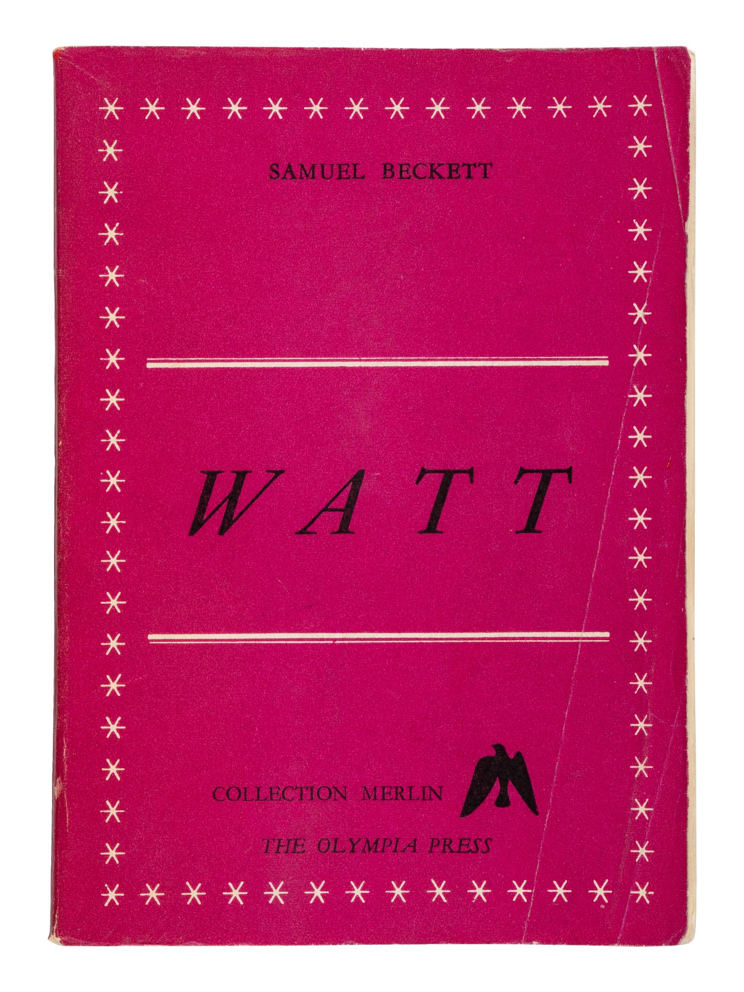 BECKETT, Samuel (1906-1989). Watt . Paris: Collected Merlin, Olympia Press, 1953.