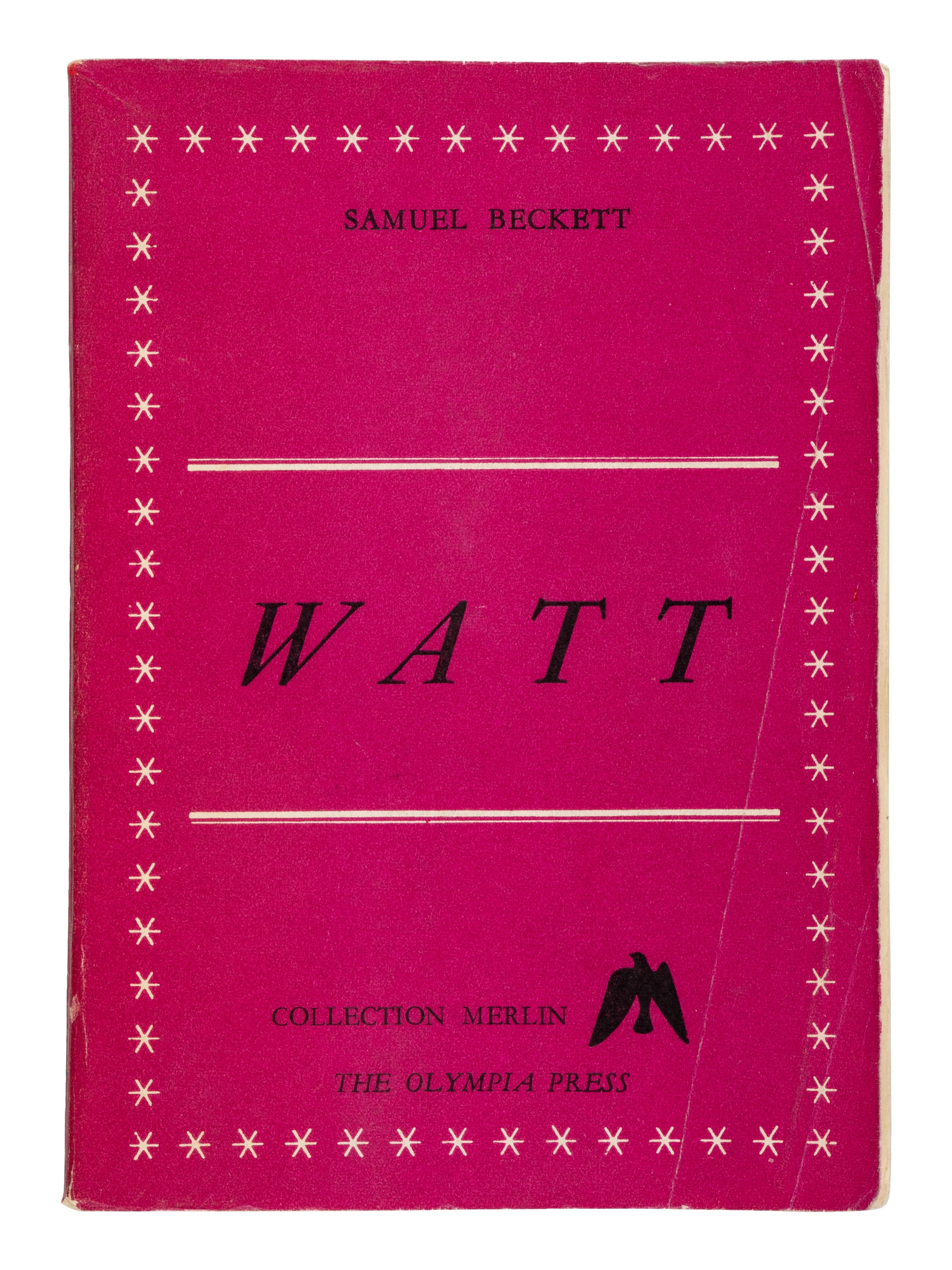 BECKETT, Samuel (1906-1989). Watt . Paris: Collected Merlin, Olympia Press, 1953.